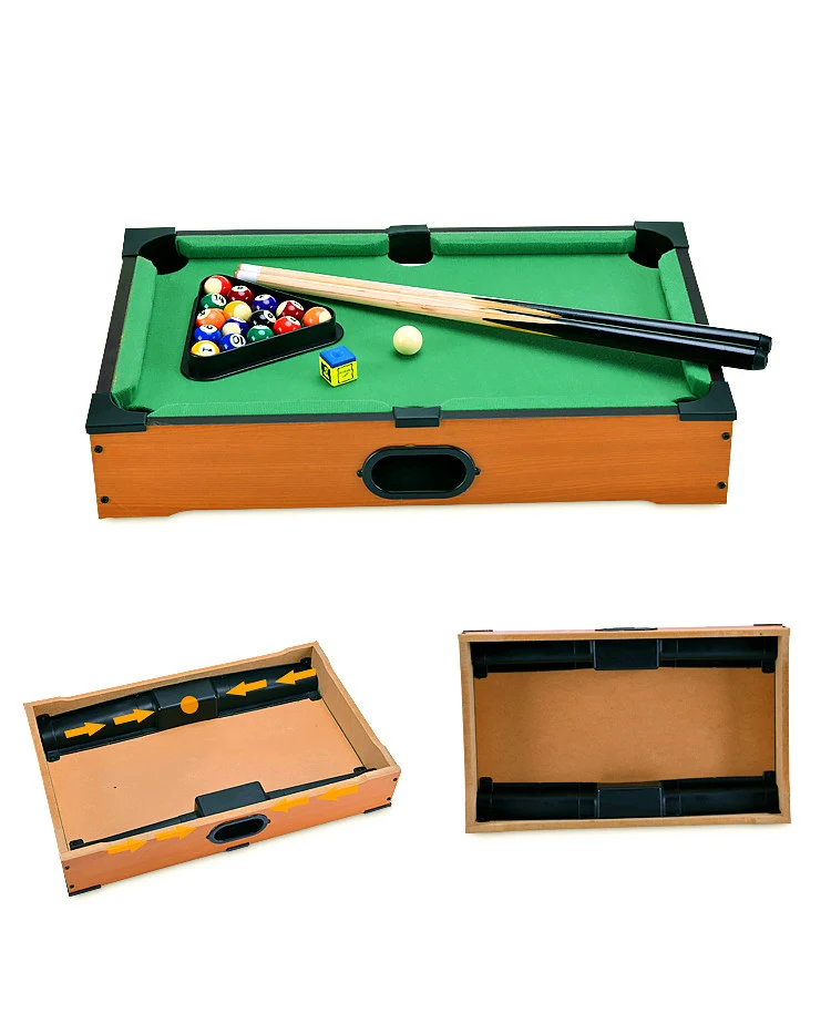 Parent child indoor mini cute snooker billiard table toy wooden  gift funinteraction billiard board game  mini pool table
