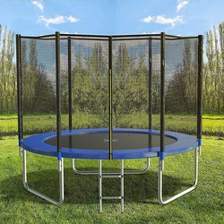 Stainless Steel Big Round Popular Indoor Outdoor Trampolines Park, 10Ft 12Ft 14Ft Large Trampoline Sales With Safety Net