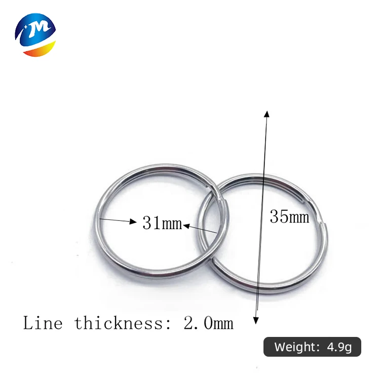 31mm 35mm silver key ring round o keyring stainless steel metal ring for key chain