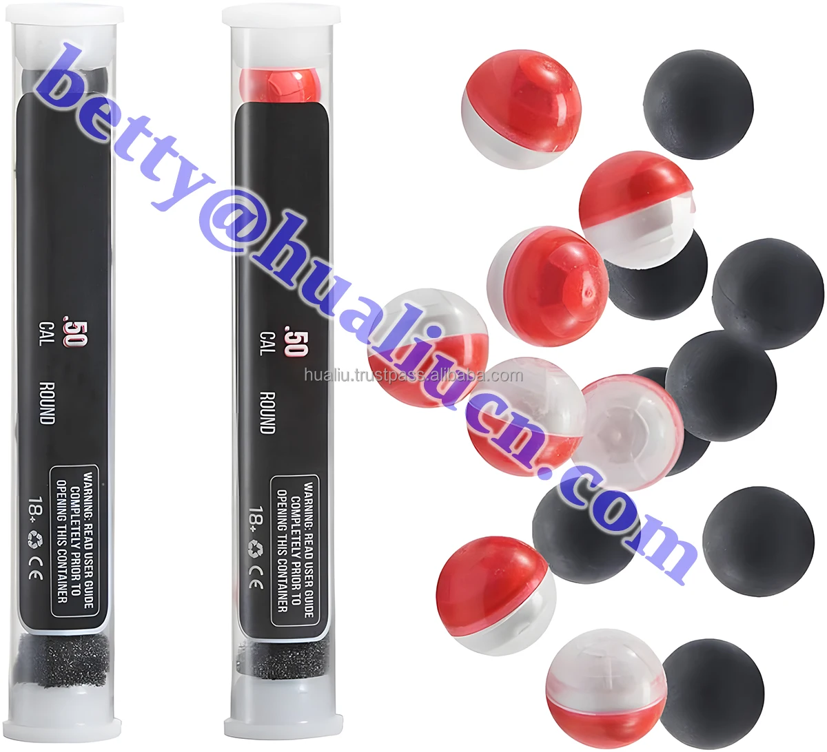 Wholesale 0.68 Caliber Shooting Powder Fill Calcium Bentonite Customizable Packaging Powder Bullet Ball