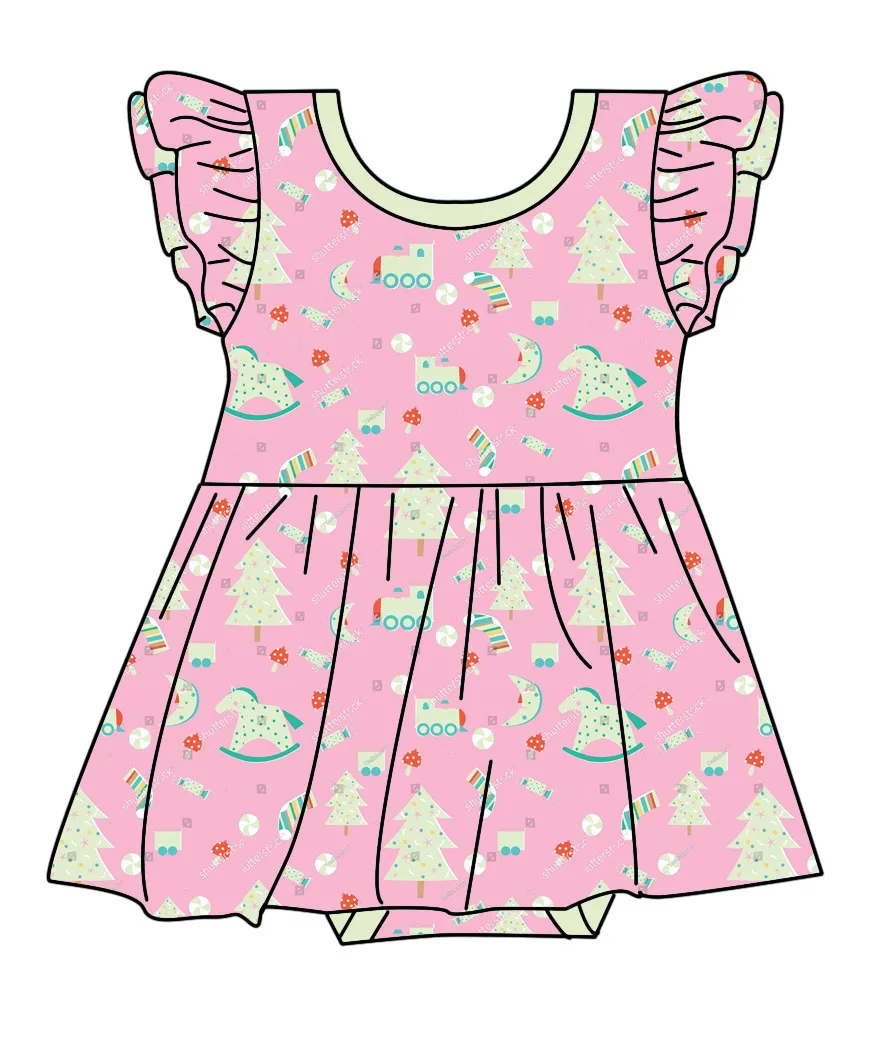 Хит продаж Красивая красочная детская одежда из бамбука с длинным рукавом и двойной