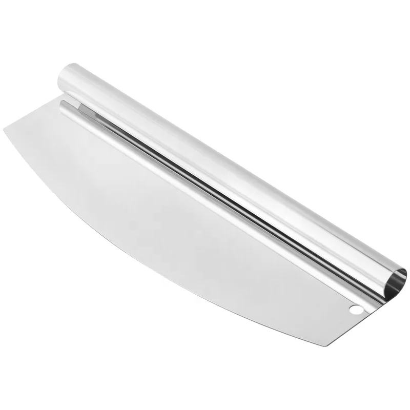 High Quality Stainless Steel Mirror Rocking Pizza Tool Blade