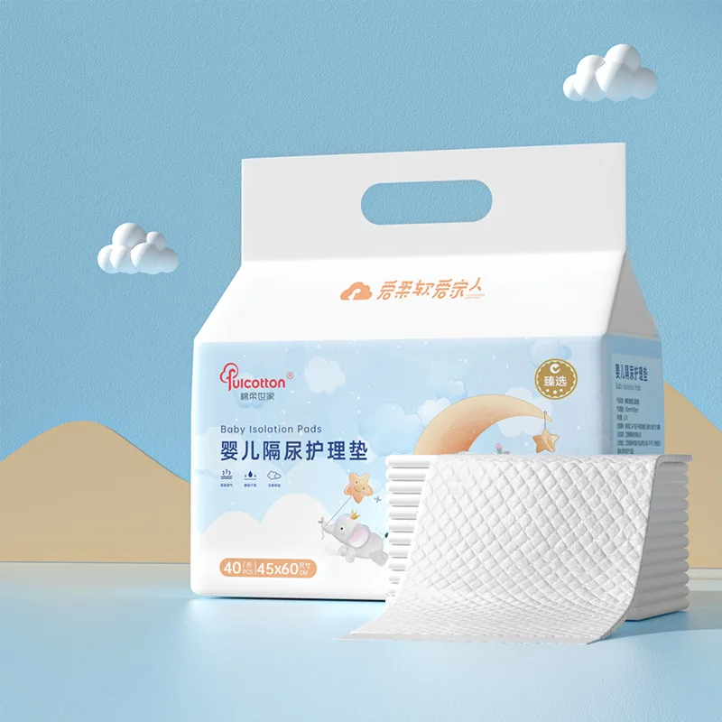 Wholesale Baby Care Urine Pad Disposable Underpads for Changing Diaper Super Absorbent Bed Pads
