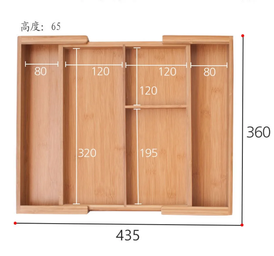 
Best seller bamboo expandable drawer organizer dividers bamboo drawer 