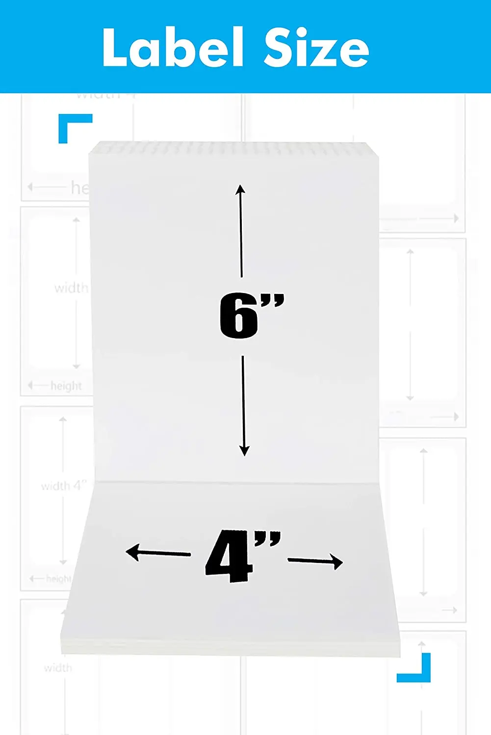 Stock A6 100 x 150 mm Thermal Printer 500pcs Waybill Waterproof Thermal Shipping Label Sticker Thermal Paper