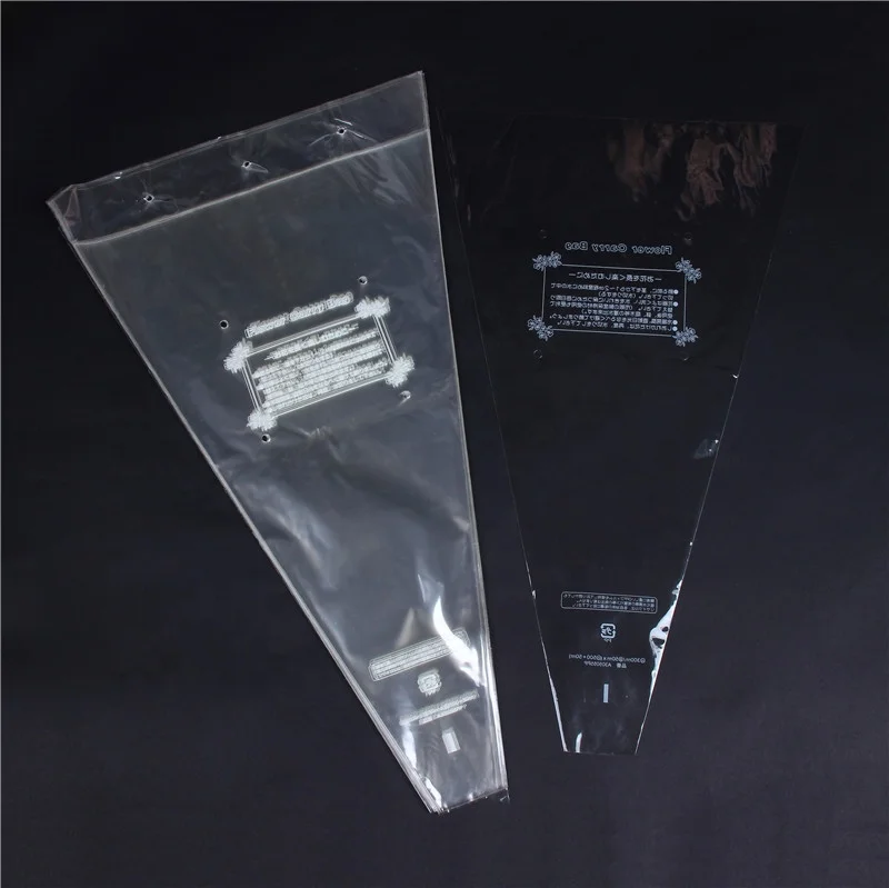 Индивидуальные Цветочные рукава cpp с нижними герметичными отверстиями, новая цветочная упаковка, пластиковый защитный рукав по низкой цене