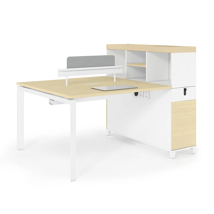 Hot selling Fabric executive 2 staff workstation computer table gaming desk corner 2 staff workstation