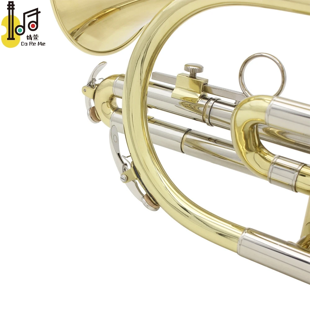 Trumpet B flat brass cornet band orchestra for school beginner teacher favor Trumpet with case mouthpiece valve oil used set