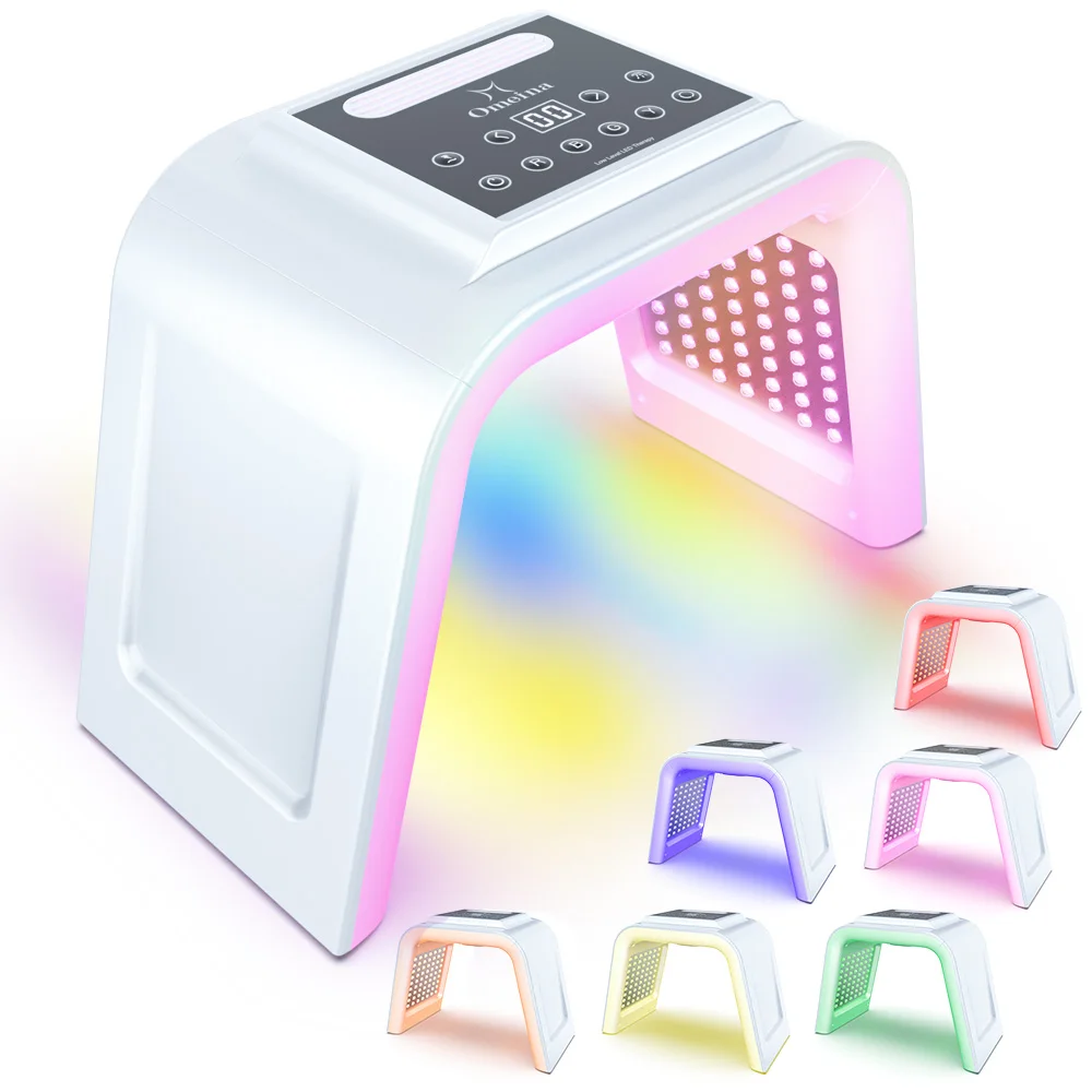 New 2023 Home Use Beauty Equipment Professional 7 Colors Photon Led Light Face Mask Treatment Therapy