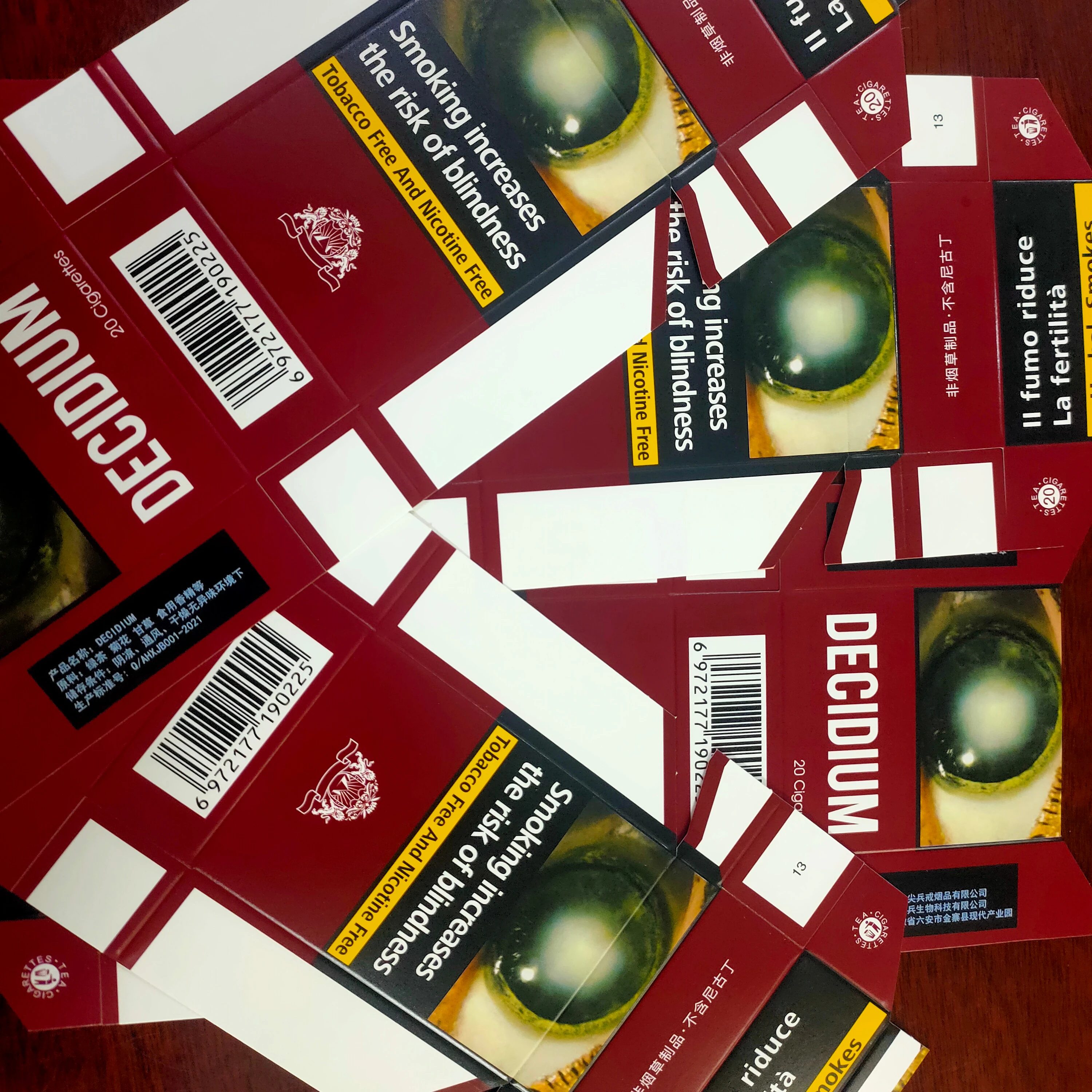 Cigarette Packets Clove Tea Cigarettes Piece Collapsible Customized for Packaging 84mm Coated Paper Sell Well in Indonesia