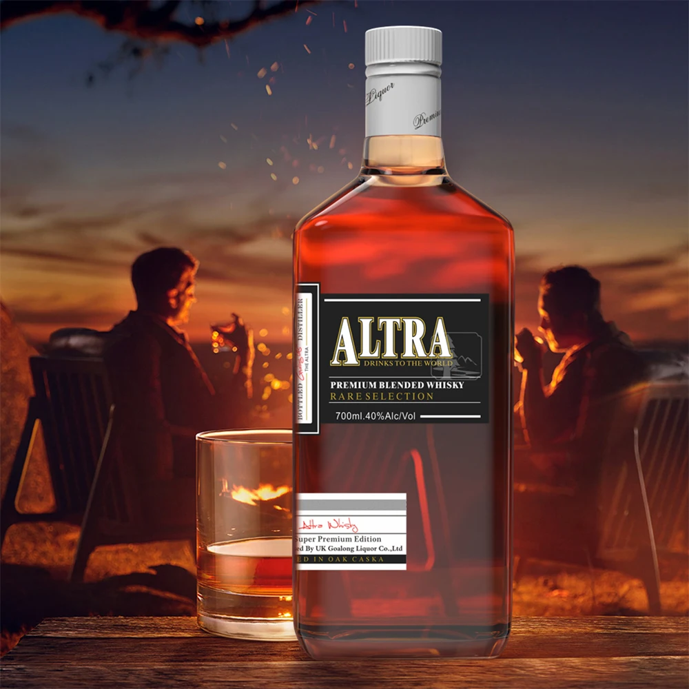 Ice smoke whisky in container with globe decanter and accessories for sale