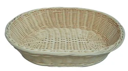 Factory hand-woven green and environmentally friendly rectangular bread fruit and vegetable rattan basket