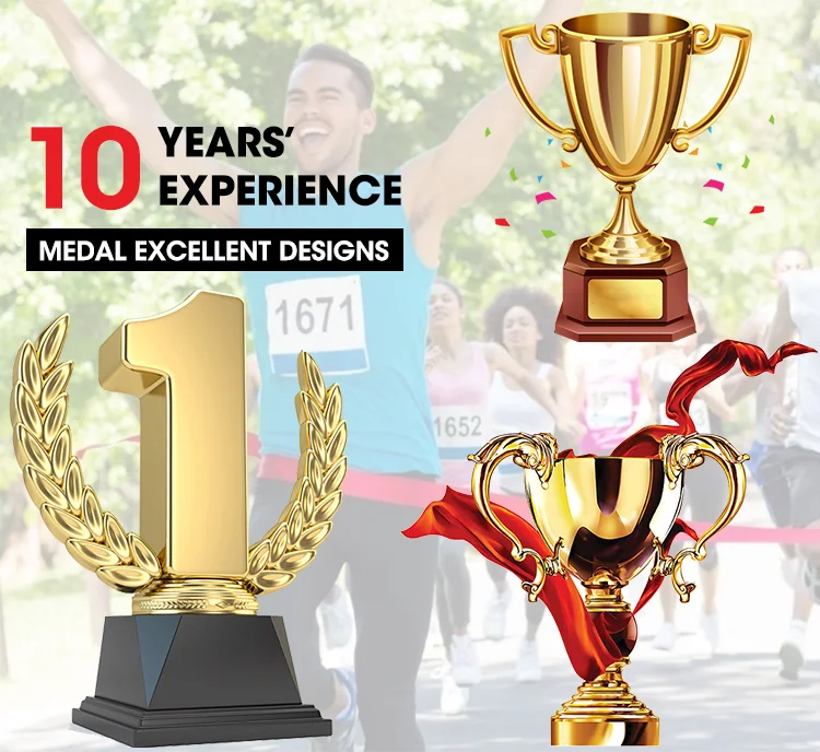 China Custom high quality new creative design trophy trofeos metal cup award champion trophies 2021