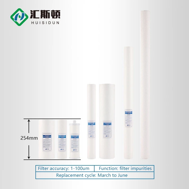 Best-Selling Pp Cotton 10 Inch Big Water Purification Filter Acupuncture Plain Weave Meltblown Filter