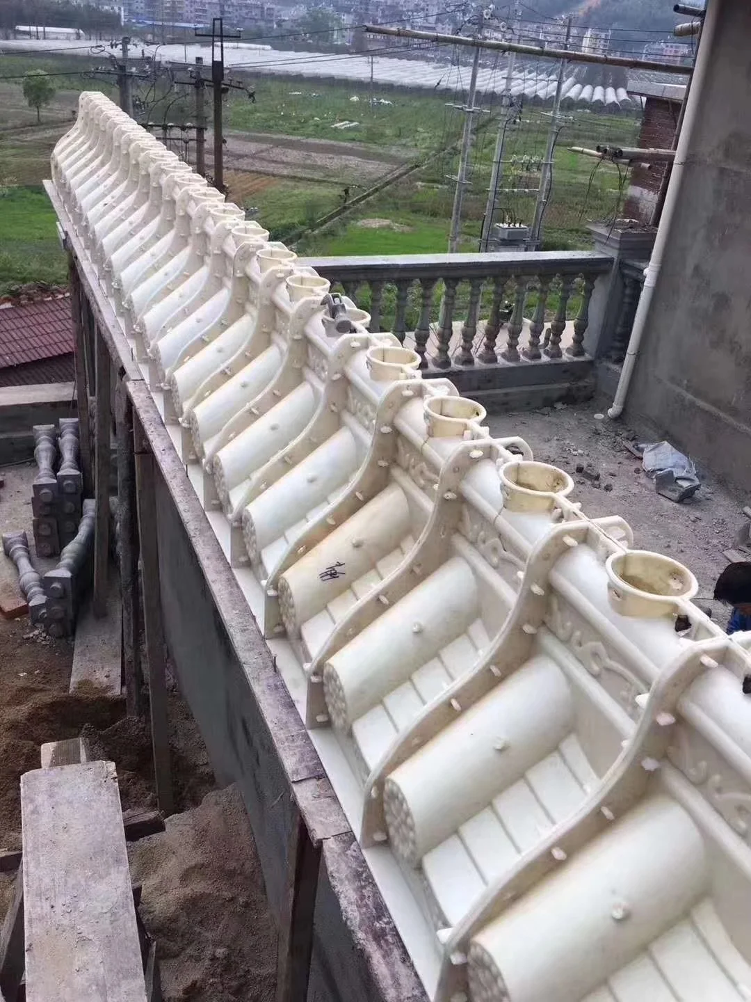 
Plastic fiberglass mold for concrete fountain 
