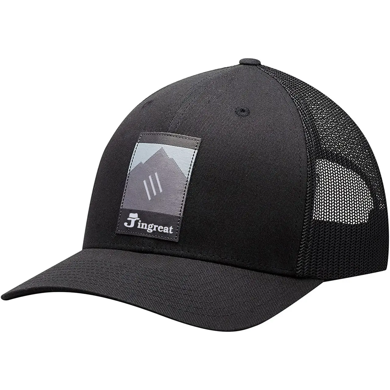 5 Panel Flat Brim Cotton Canvas Trucker Mesh Cap Customize Embroidered snapback Custom Logo Cap hats