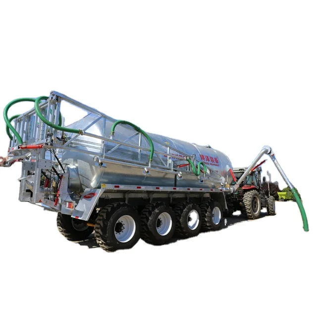 Agricultural Liquid ATV Manure Fertilizer Vacuum Tank Trailer Machine with B & P pump Spreading Organic Muck