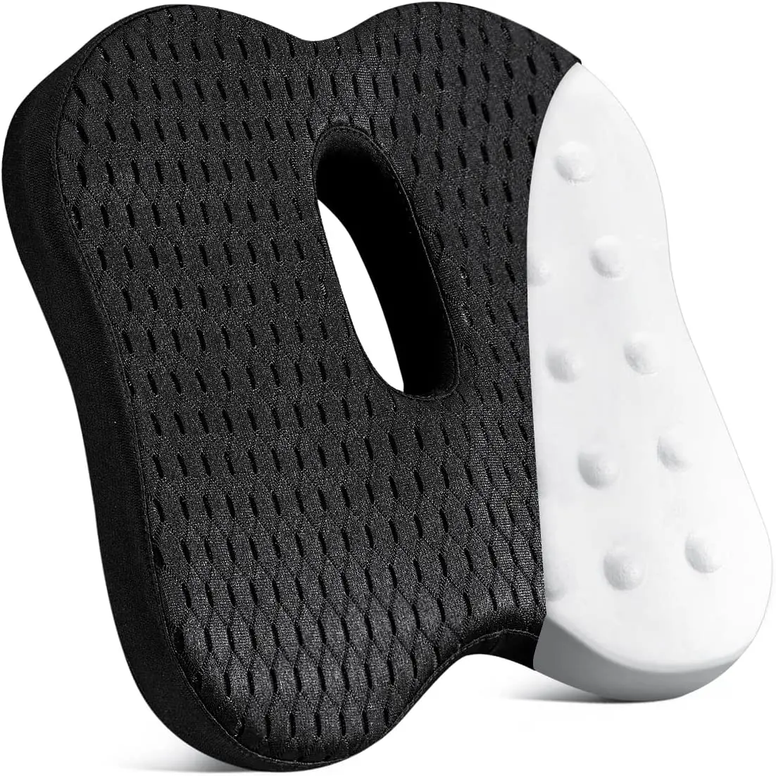 Memory Foam Seat Cushion for Office Chair and Car Seat Driver- Anti-Slip and Breathable Design - Butt Seat Pillow for Sciatica