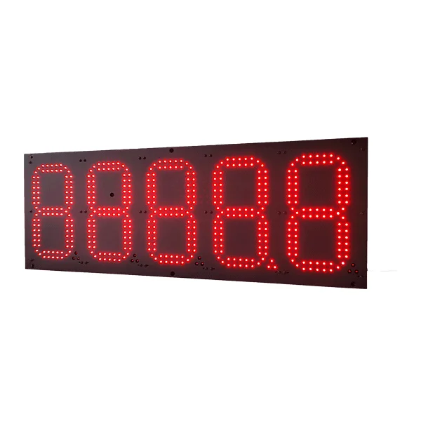 LED oil price display screen/led number digit display 7 segment panel / seven segment number signage control display