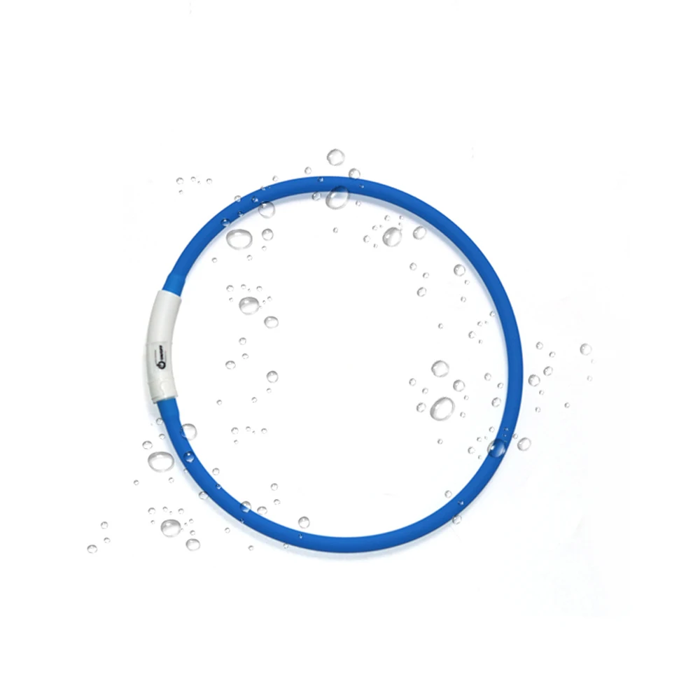 Long Endurance Power Saving Pet Walking Accessories Visible Dog Collar with LED Light