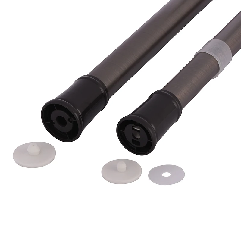 Хромированный душевой карниз регулируемый телескопический для душа из нержавеющей стали