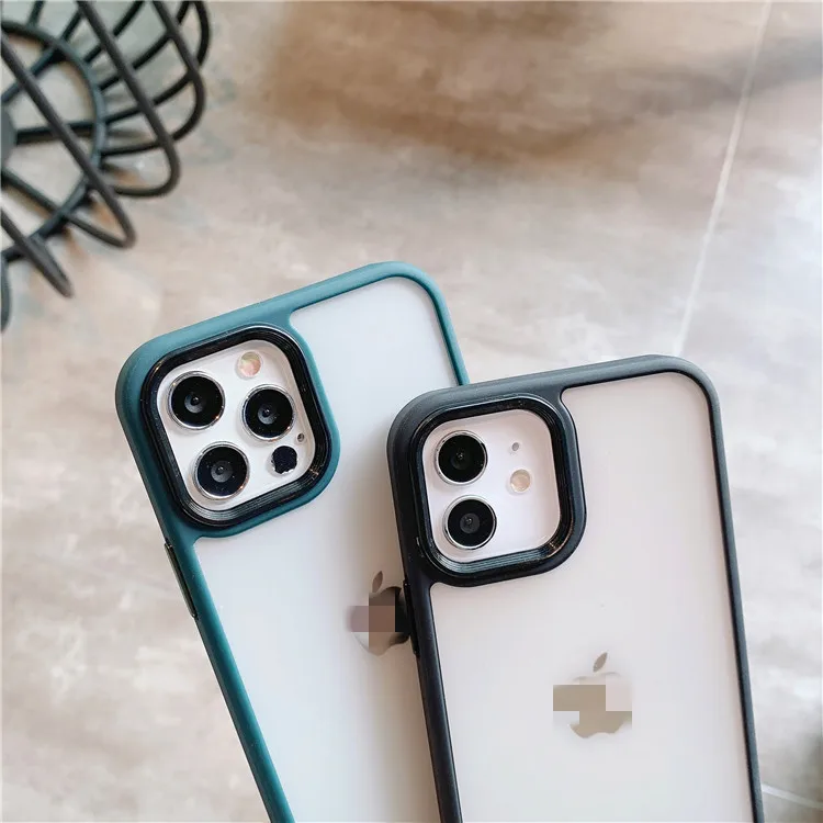 Hot Sale For iPhone 14 14Pro 14Plus 14ProMax 13 12 11 Mini SE3 Dull Polish Phone Back Protective Cover Clear Mobile Phone Case