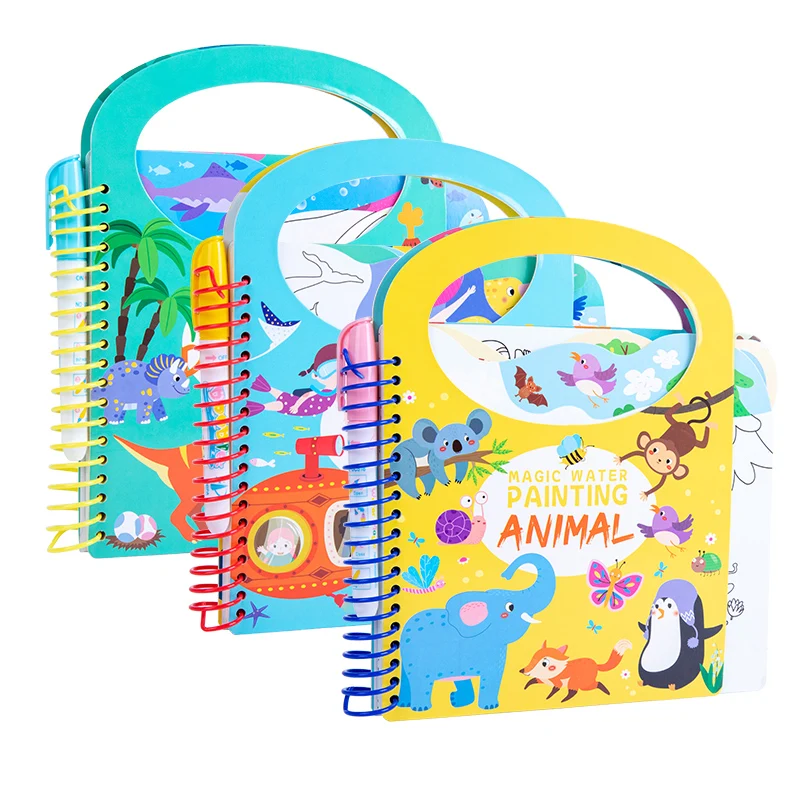 Hoye Crafts Early Childhood Education Picture Book Set Popular Baby Quiet Book Fun Water Painting Busy Book New Toys