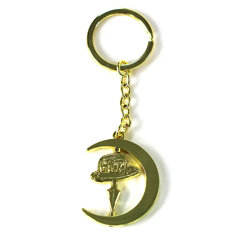High Quality Zinc Alloy Die Casting Enamel Custom Personalized Logo Shiny Plated Silver Keyring Metal Key Chains