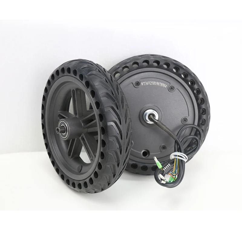 For Mijia M365 M365 350w Front Hub Motor With Honeycomb Solid Tire And Rear Wheel With 8.5 Inch Solid Tyre