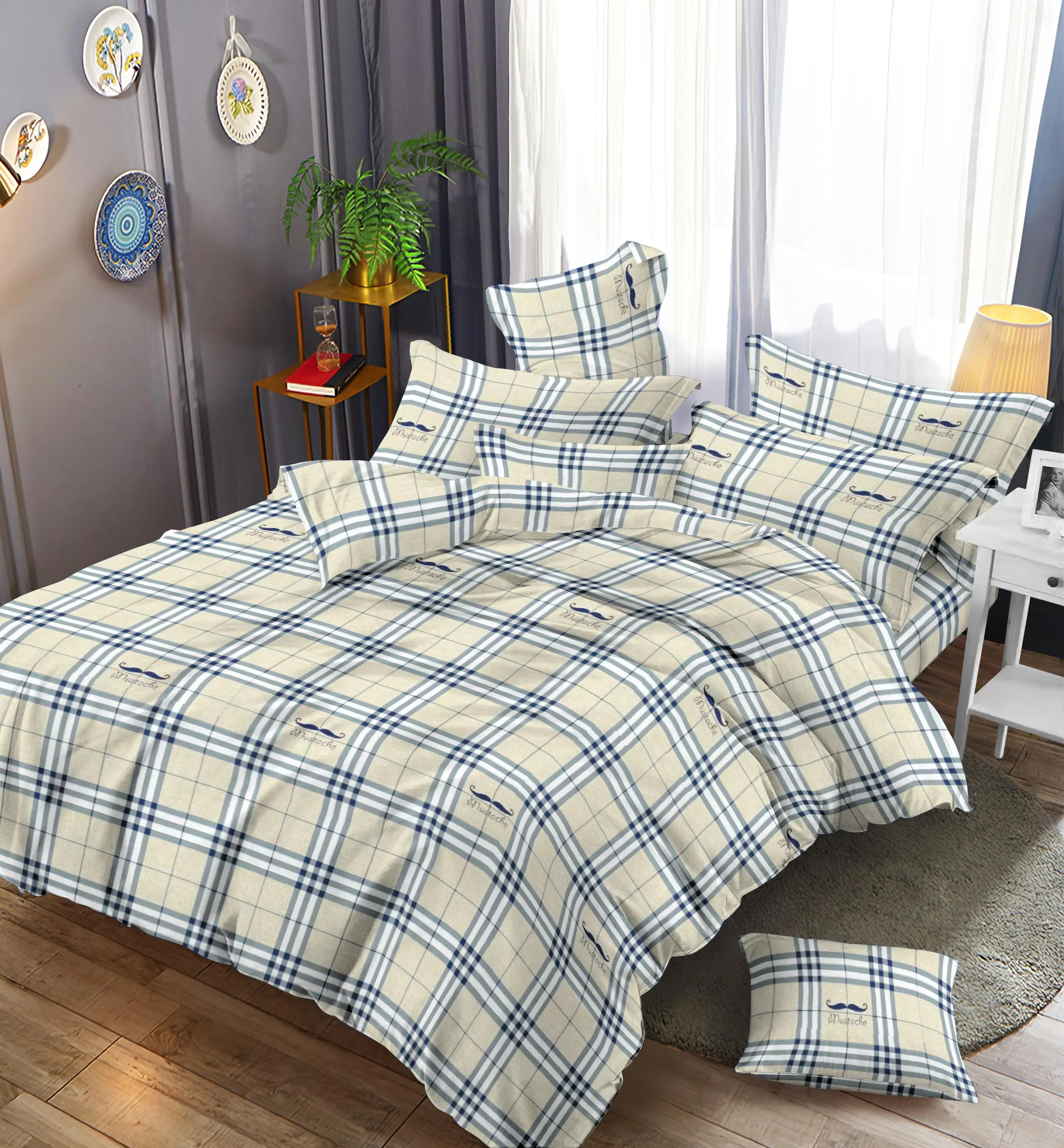 100% polyester brushed woven twill printed disperse fabrics for home