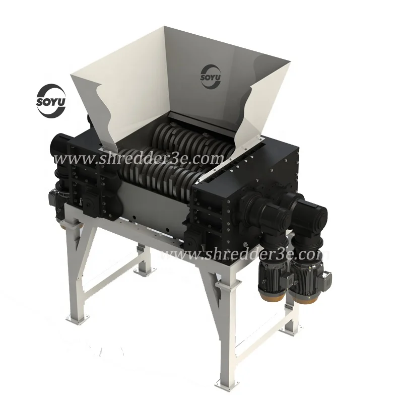 Custom Industrial Kitchen Food Waste Clothes Shredder And Shoes Shredder Machine For Sale