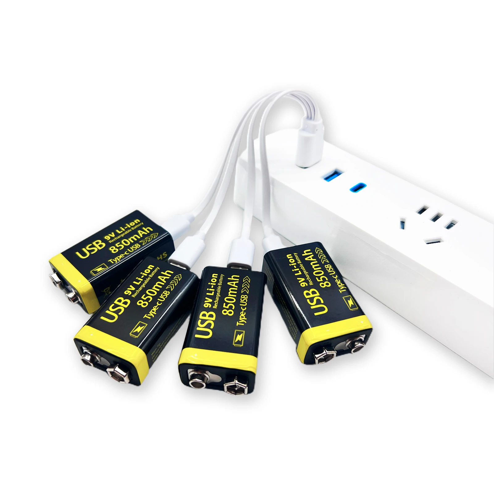 9V 850mAH Typc-C charging for gas stove remote control toy wireless microphone USB rechargeable lithium battery