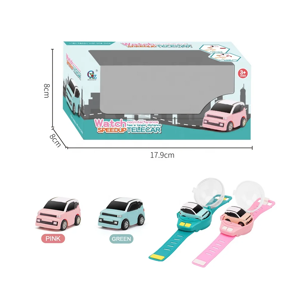 Tiktok 2023 Hot Sale Wearable Watch Include 1 RC Vehicle Hand Control Racing Car Kid Toy Mini Watch