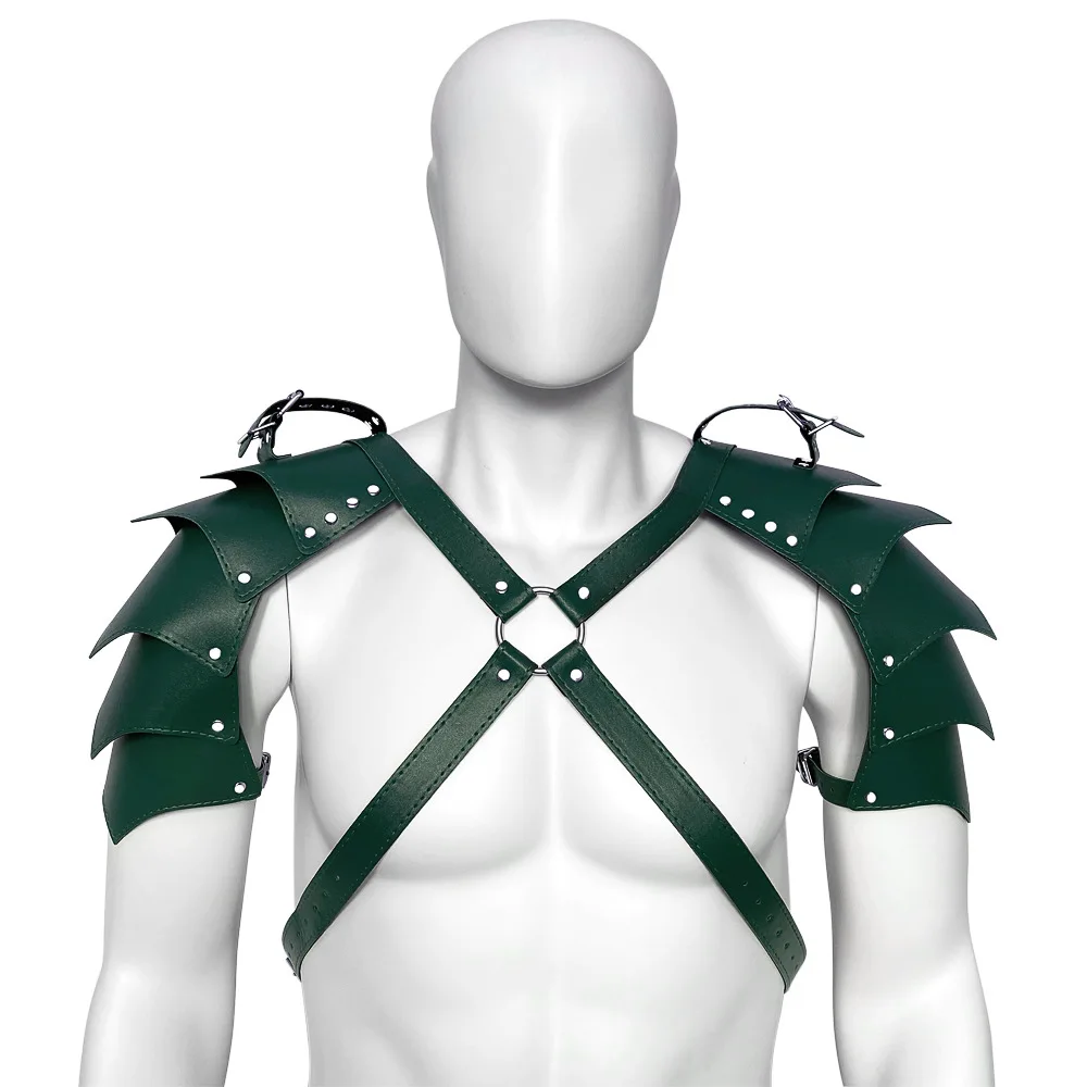 Men Harness Punk Gothic Leather Adjustable Body Chest Harness Cosplay Nightclub Exotic Costumes For Male