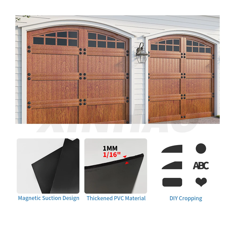 Window Magnets Hardware 32pcs Sheets Garage Door Window Inserts Car Garage Magnetic Panels Faux Garage Door Windows
