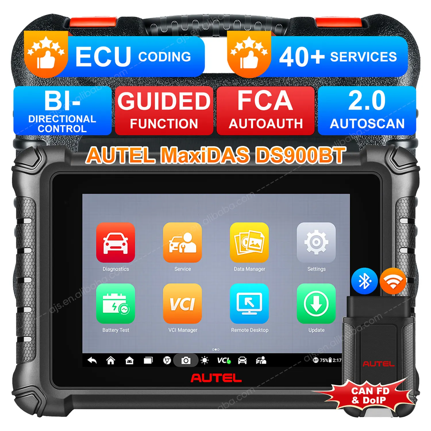 [США версия] Autel MaxiCheck DS900 BT Auto OBD2 сканер профессиональная система автомобиля MX808 для всех диагностических инструментов