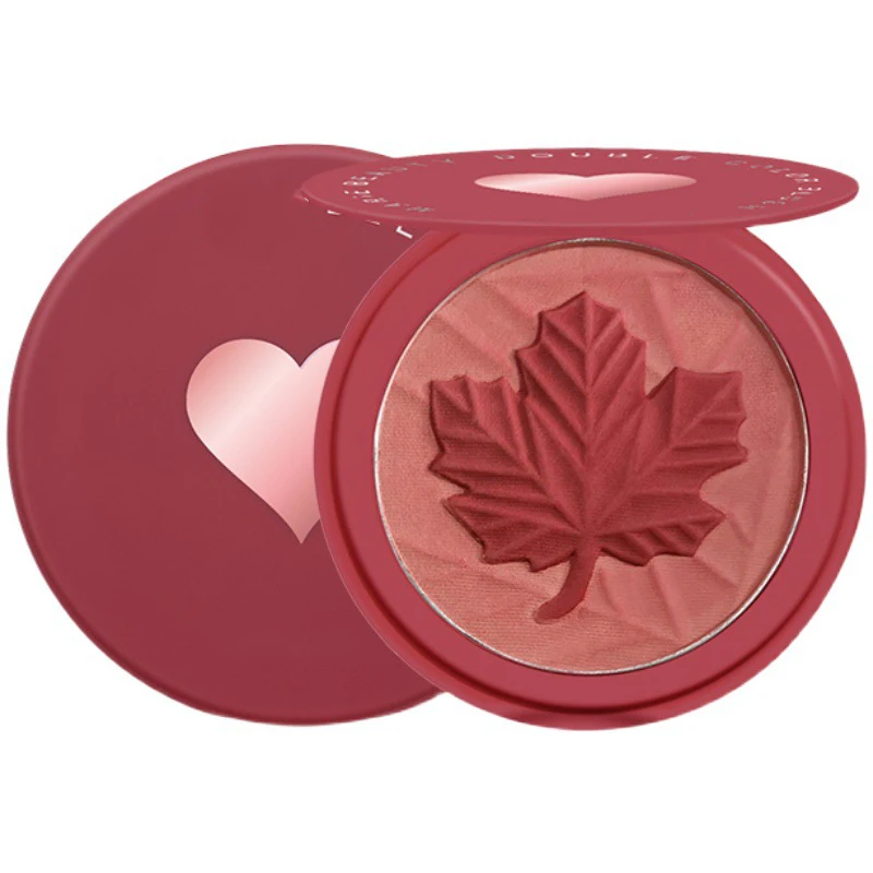 2 in 1 Colors Blush Makeup Palette Mineral Powder Red Rouge Lasting Natural Cream Cheek Tint Orange Peach matte Blush Cosmetic