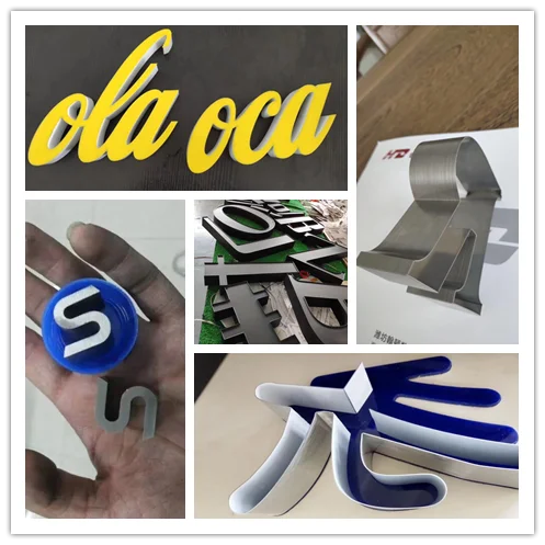 
Handun Channel letter sign metal sheet plate aluminum stainless steel iron bending for sign business 