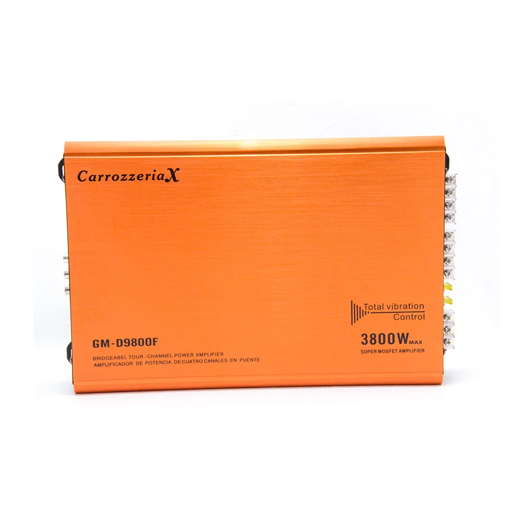 factory 4 channel sound digital  high power car  amplifier  professional class AB (GM-D9800F)
