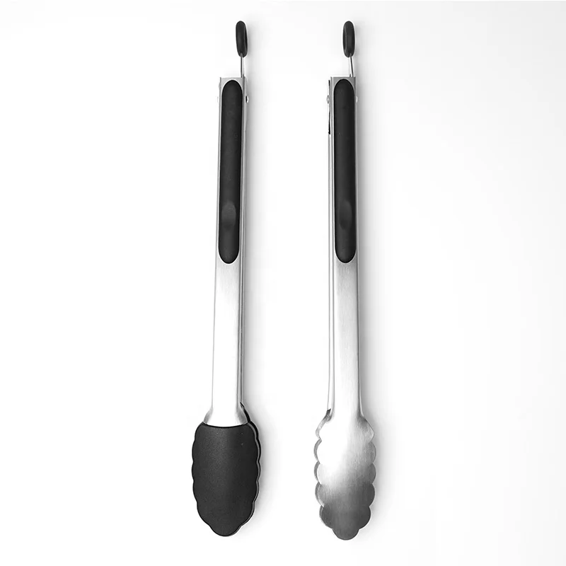 Пищевой кухонный гаджет 12 дюймов, Набор Пищевых щипцов из нержавеющей стали для салата, хлеба, барбекю, Сервировочные щипцы