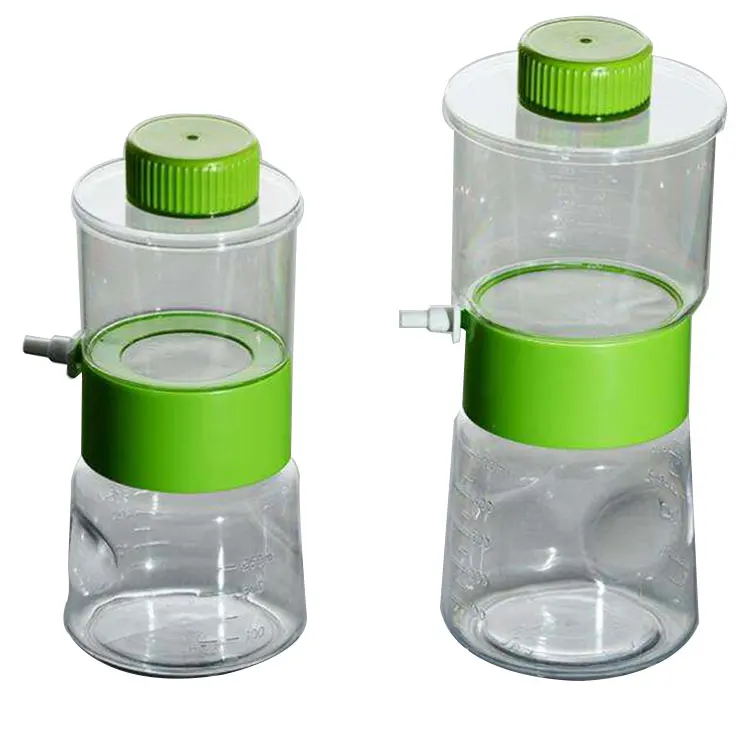 Lab Use PES/MCE/PVDF/Nylon Membrane Cell Culture Media Filter 500ml Sterile Vacuum Filter System Units