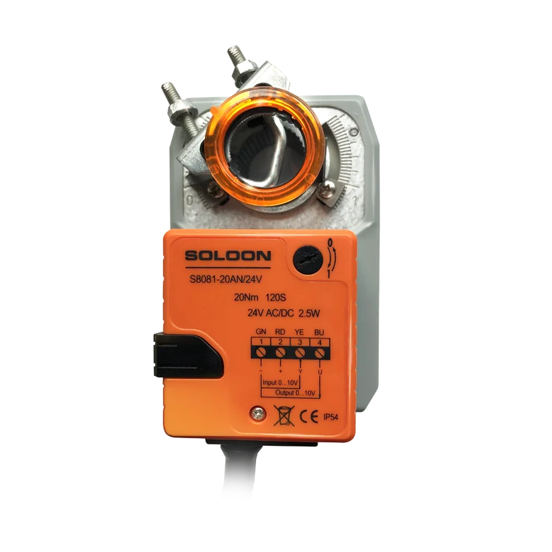 Новый тип 20NM 24V модуляции демпфер моторный общий привод заслонки