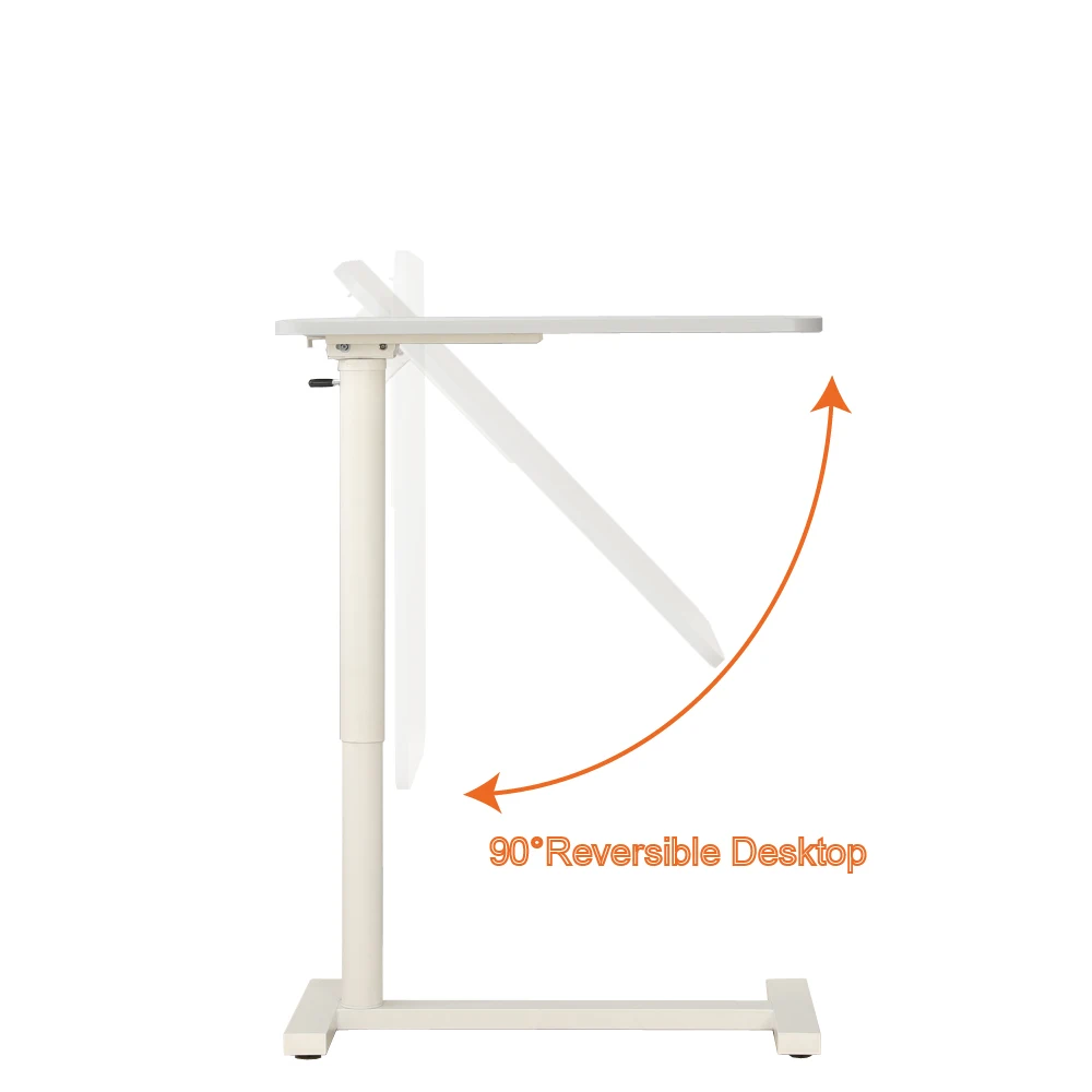 Над кроватью медицинской помощи медицинский Регулируемый складной пневматические тележка ноутбука c в форме приставной столик с колесами для дивана