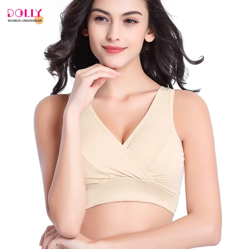 
Sexy Underwear Women Sleeping Bra Breathable Soft Maternity Nursing Bra Wholesale 