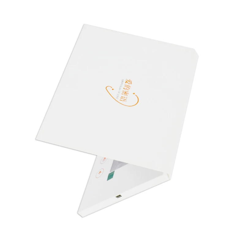 New design 5 inch lcd screen video audio guest book invitation memory movie video book for present