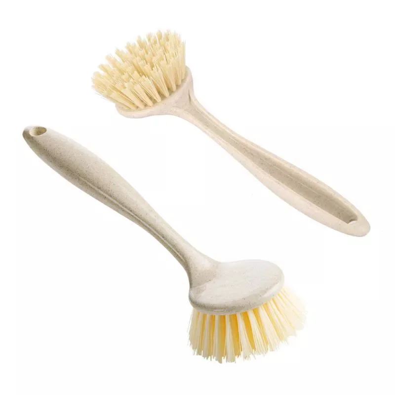 Customized Eco Friendly Long Handle Decontamination Pot Brush Grease Wash Dishes With Handle Pot Brush Kitchen Cleaning Brush