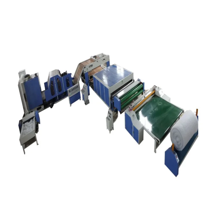 nonwoven nonglue hard cotton wadding production line stiff wadding machine