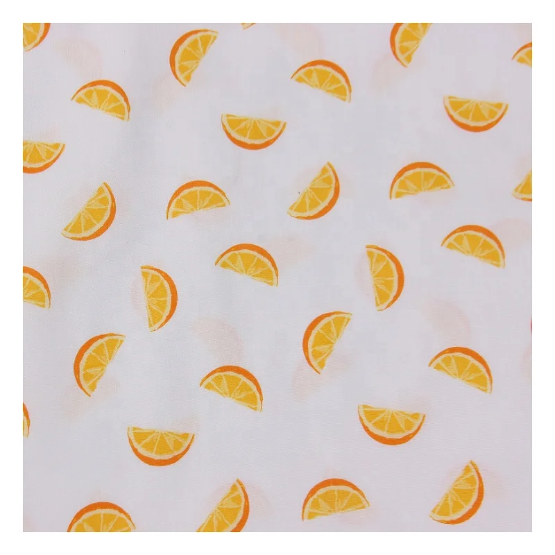 Рекламная Высококачественная дышащая хлопковая ткань с цифровым принтом для платья