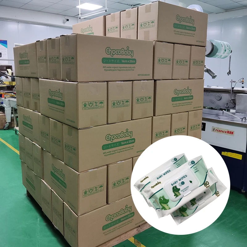Water Wet Wipes In Stock Free Sample China Disposable Small Packing Spunlace Pure High Quality Single Pack 80pcs Babies 3-7 Days