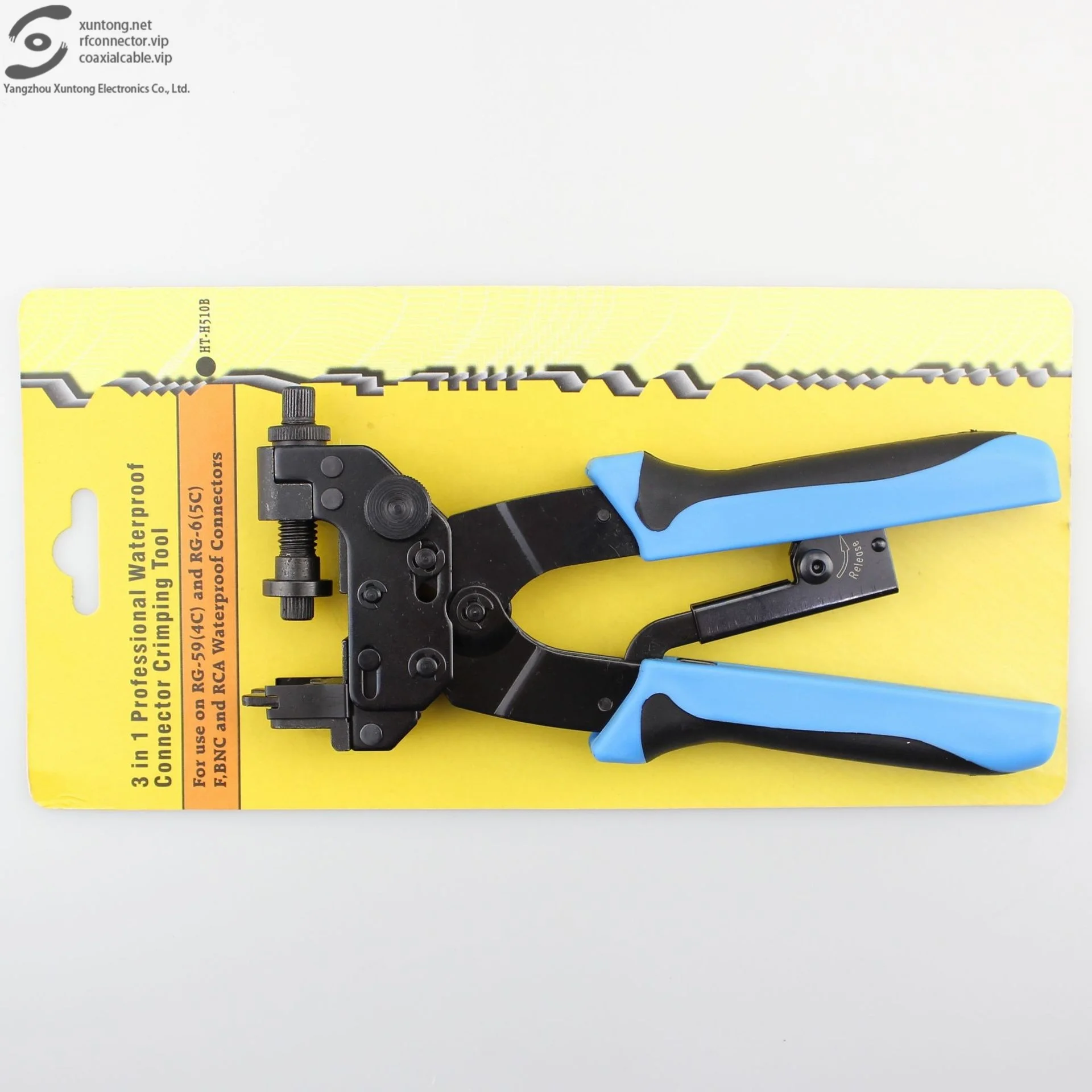 F BNC RCA three-purpose coaxial cable network cable terminal network clamp crimping pliers crimping pliers